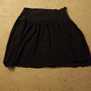 PLUS SIZE polyester black skirt!